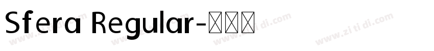 Sfera Regular字体转换